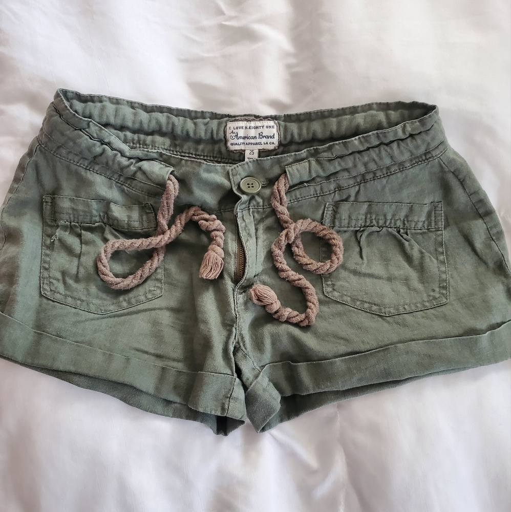 Button/Rope Tie Shorts